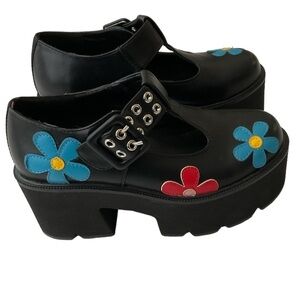 New La Moda Chunky Mary Jane Cosplay Platform Shoes  Size 5